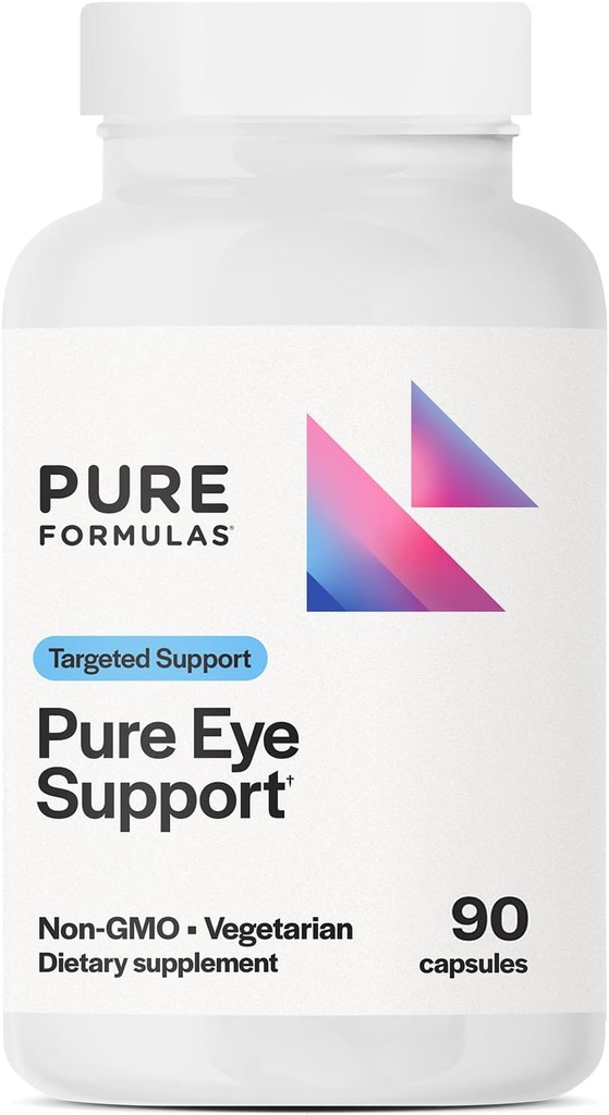 PureFormulas Pure Eye Support | Lutein ve Zeaxanthin Supplement - 90 Vegetarian Capsules