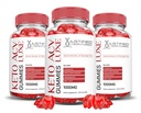 (3 Pack) Luxe Keto ACV Gummies Advanced Formula 1000MG Luxe Chem Gummies Apple Cider Vinegar Formula B12 Vegan Non GMO 180 Gummys