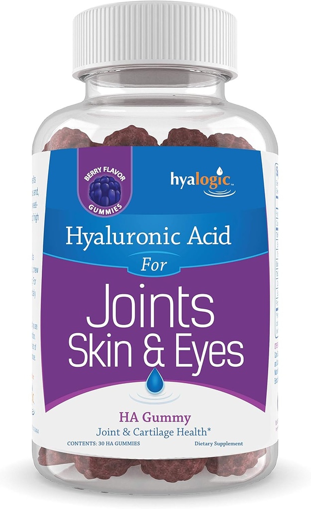 Υαλογικό Υαλουρονικό Οξύ Gummies Μικτό Berry Flavor HA Gummies – Gluten-Free Gummy Βιταμίνες για Ενήλικες - HA συμπλήρωμα για αρθρώσεις, δέρμα & μάτια (30 κόμης)