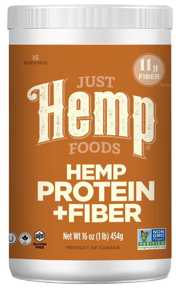 Sadece Hemp Foods Hemp Protein Toz Plus Fiber, Non-GMO, hizmet başına 11g Protein ve 11g Fiber ile Onaylandı, 16 oz - Ambalaj Vary
