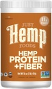 Just Hemp Foods Hemp Protein Powder Plus Fiber, Non-GMO Verified with 11g of Protein & 11g of Fiber per Serving, 16 oz - Packaging May Vary