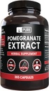 Pure Original Materialss Pomegranate Extract No Or Magnezyum Fillers, Her zaman Pure, Lab Onaylandı (365 Capsules)