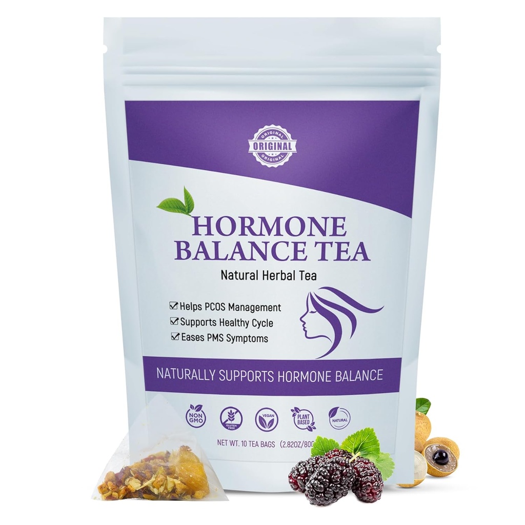 Aromlife Hormone Balance Tea for Women Support Menstrual Cycle & Help to Get Pregnant Fast, 10 Loose Leaf Teabags for Fertility and Ovulation