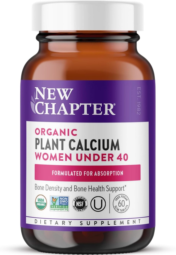 Yeni Bölüm - 40 yaşın altındaki kadınlar için organik Plantol, Aborpsiyon + Vitamin K2 + Magnezyum, Vejetaryen, Gluten Free - 60