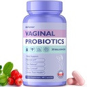Kadınlar için Vaginal Probiyotikler,Promotes Ph Balance,Healthy Vaginal Odor & Flora,Urinary Tract Health with Prebiyotiks & Lactobacillus Probiyotik 30 Milyar CFU,60 Capsules