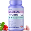 Kadınlar için Vaginal Probiyotikler,Promotes Ph Balance,Healthy Vaginal Odor & Flora,Urinary Tract Health with Prebiyotiks & Lactobacillus Probiyotik 30 Milyar CFU,60 Capsules