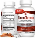 CinnaChroma Capsules - Cinnamon Supplements with 10:1 Extract, Chromium, Valvedium, Selenium, Vitamin D3 & K2 - Natural Sugar Blocker - 30 Capsules, 1 ay Supply
