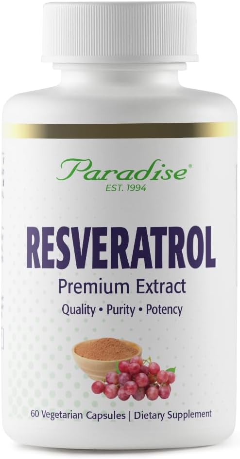 Cennet Herbs Resveratrol, Antioksi, Super Potent, Ultra Pure, Vegan, GMO, Gluten Free, 60 Vegetarian Capsules