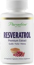 Cennet Herbs Resveratrol, Antioksi, Super Potent, Ultra Pure, Vegan, GMO, Gluten Free, 60 Vegetarian Capsules