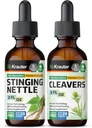 BIO KRAUTER Nettle Tincture 2 Fl. Oz. & Cleavers Tincture 2 Fl. Oz.
