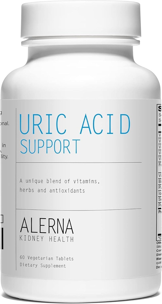Uric Acid Support - Tart Cherry, Celery Extract, Turmeric, Quercetin - Normal Kidney Fonksiyonlu Destek - 60 Vejetaryen Tabletler