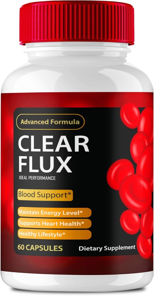 Clear Flux Supplement, Super Boost Clear Flux Supplement, Clear Flux Pills, Resmi Formula, Premium Support to maintain Stable Levels & Health Circulation, Clear Flux Health Reviews (60 Capsules)