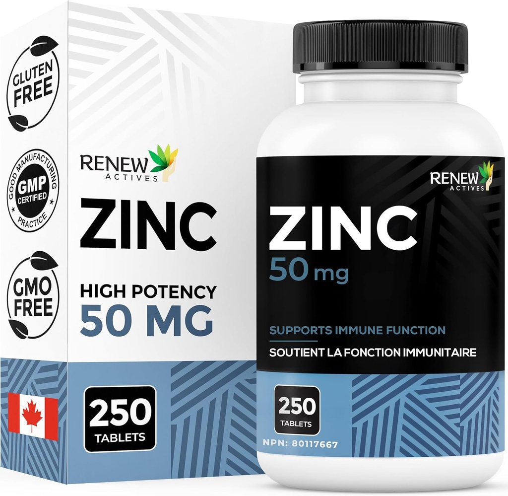 Renew Actives Bora Supplements 50MG per Service - Essential for Immune Health, Güçlü Bones & Optiting Health Saç, Nails & Glowing Skin for Daily Use - Made in Canada - 250 Tablets