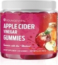 Youngevity Apple Cider Vinegar Gummies 500 mg w/Raw ACV from The Mother, Detox Cleanse and Support Immunity, - 60 Gummy Vitamins