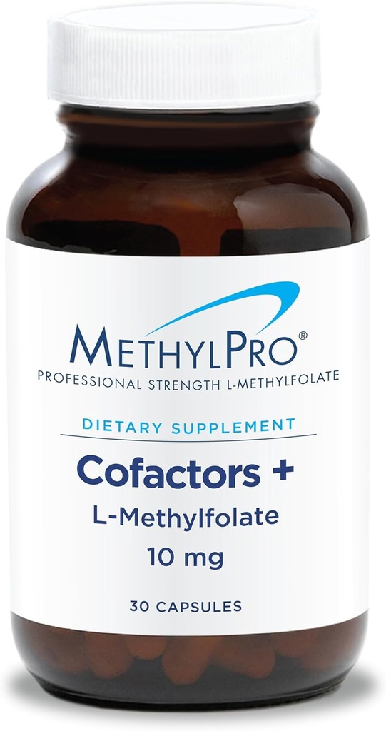 Methylfolate 10 mg + Cofaklar - Kadınlar ve Erkekler için L Methylfolate Supplement, Methylfolate Vitamin B9 (5-MT) B6 ve B12 Beyin Sağlığı, Odaklık ve Calm - 30 Capsules (Pazarlama)