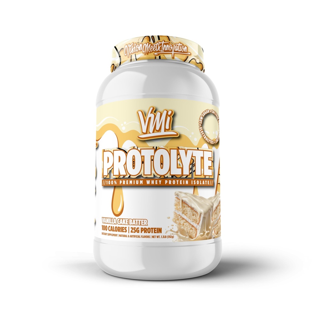 VMI Sports | ProtoLyte Whey Isolate protein Toz | Low Calorie Whey for Kilo Kaybı ve Kas Kazanma | Digestive Enzymes | Non-GMO (1.6 lb, Vanilla Cake Batter)