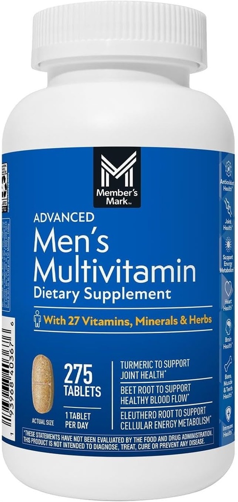 Üye Mark Men's Daily Multivitamin (275 Count)