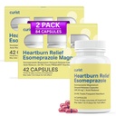Curist Esomeprazole 20mg Capsules Delayed-Release 84 Count - Acid Reflux Medicine for Heartburn Relief - Two Packs of 42 Count Capsules (84 Total) - Acid Reflux Relief