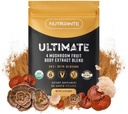 Ultimate Mushroom Master Mix Toz – Double-Extracted, 4 Mushroom Kompleksi Reishi, Lion's Mane, Türkiye Tail ve Cordyceps – Immune Support Supplement for Optimal Health, 2.12 ozroom Kompleksi