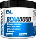 Evlution EVL BCAAs Amino Acids σε σκόνη - BCAA Powder Post Workout Recovery Drink and Stim Free Pre Workout Energy - 5g Διακλαδισμένη Αλυσίδα Amino Acids συμπλήρωμα για τους άνδρες - Χωρίς γεύση
