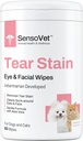 Tear Stain Taker Eye Wipes for Dogs & Cats, Cleans Eye Boogers and Gunk Discharge, Face Cleansing with Aloe Vera (Fragrance Free)