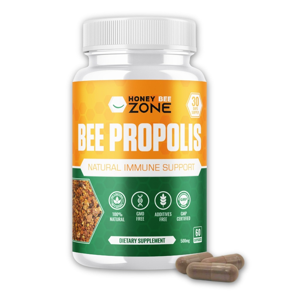Bee Propolis Κάψουλες – 100% Φυσική ενέργεια και ανοσοποιητικό συμπλήρωμα υποστήριξης 