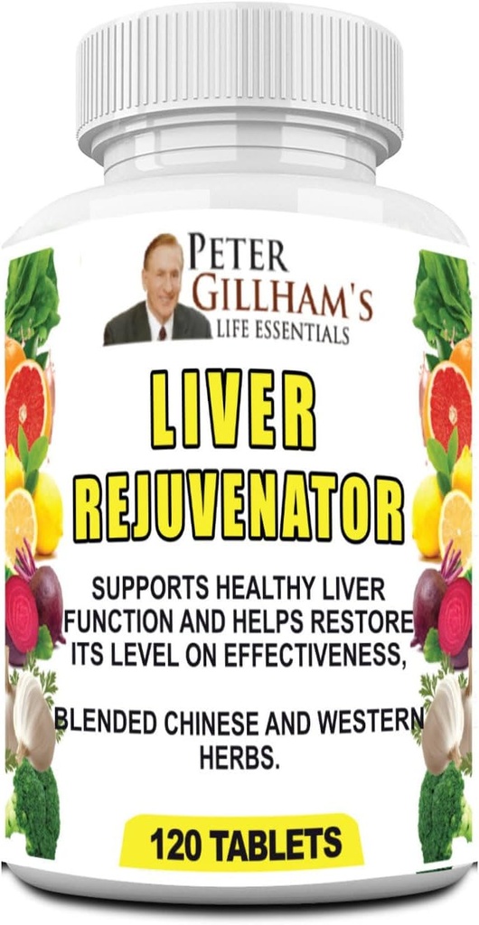 Liver Rejuvenator 120 Tablet, 40 All Natural Non-GMO Herbal Mix 780 mg Liver Cleanse, Liver Support Made in the USA Peter Gillham's Life Essentials