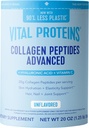 Vital Proteins Collagen Peptides Tozu Hyaluronic Asit ve Vitamin C, Unflavored, 20 ozz