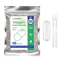 Κενές κάψουλες Vegan Μέγεθος 000 - Κάψουλες Vegan (100 κόμης) DIY Καψάκιο λαχανικών πλήρωσης