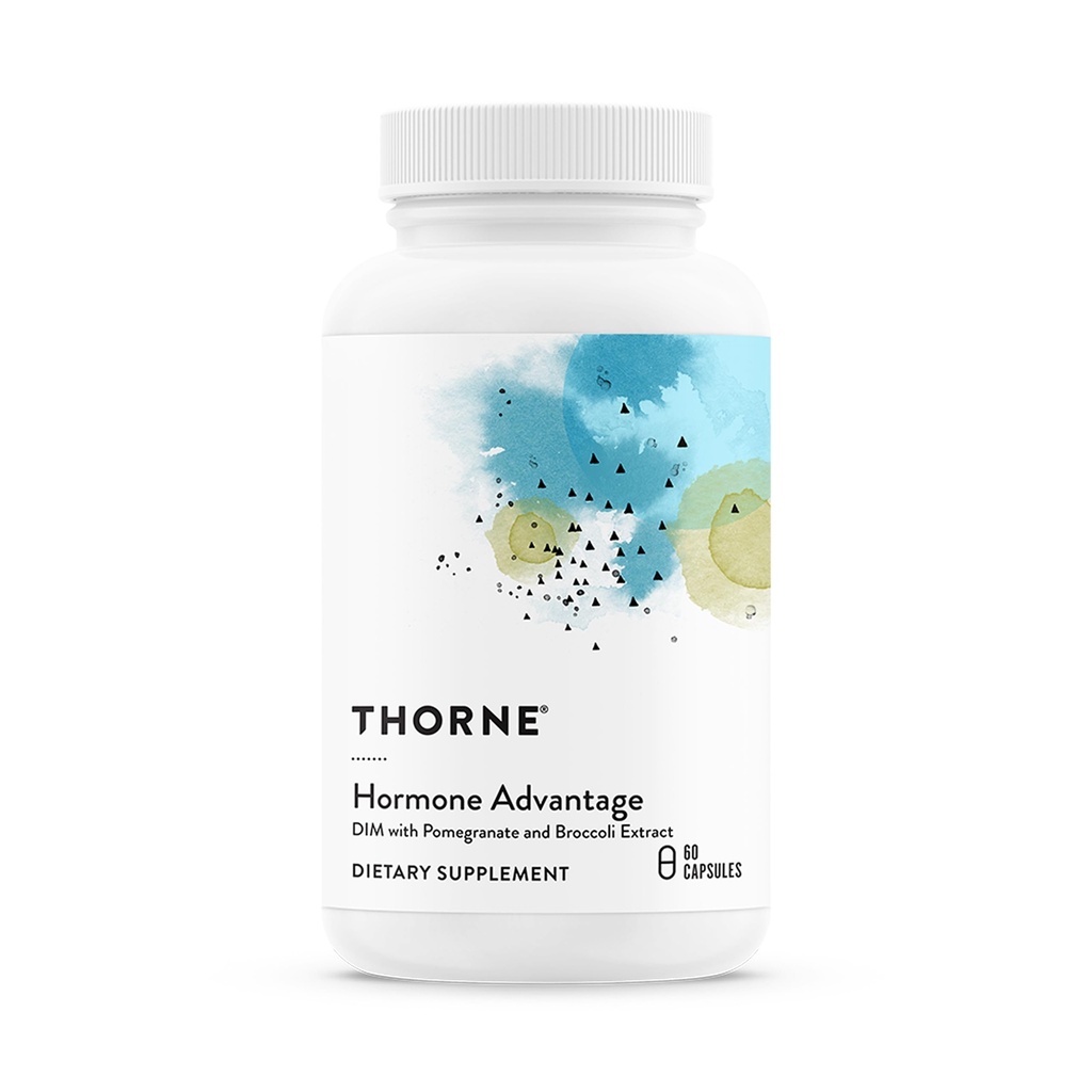THORNE - Πλεονέκτημα ορμονών - Υποστήριξη οιστρογόνων & Ισορροπία ορμονών για άνδρες και γυναίκες* - Διαθέτει εκχύλισμα DIM & Ρόδι - Γλουτένη, γαλακτοκομικά & χωρίς σόγια - 60 εξυπηρετήσεις