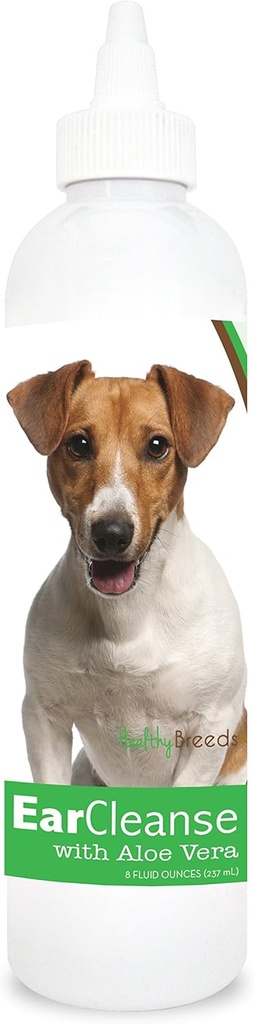 Υγιεινή Φυλή Jack Russell Terrier Καθαρίστε το αυτί με Aloe Vera Cucumber Melon 8 oz