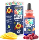 Clarity Kids Super Omega DHA + Omega 3 for Better Focus & Quality Sleep Algae Oil Omega 3 Liquid (1 mL per Service) Tüm Doğal DHA Drops for Children USA Made Supplement (1 fl oz)