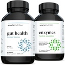 Smarter Gut Health Probiyotiks - Superior Digestive & Immune Support + Smarter Beslenme Enzymes - Daily Digestive Aids 16 Farklı Doğal Enzymes