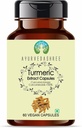 Turmeric Extract 500 mg - 60 Vejetary Capsules | Haldi Extract | Curcuma Longa | All Natural | 100% Vegan | Gluten-Free | GMP sertifikalı.