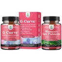 Bundle of G Curve Horny Goat Weed for Women for Enhanced Energy Mood Performance and Extra Strength Saw Palmetto for Women 500mg - DHT Blocker - 30-Day Supply - Βιταμίνες μαλλιών για την απώλεια μαλλιών συμπλήρωμα