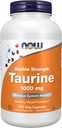 NOW Συμπληρώματα Τροφίμων, Ταυρίνη 1.000 mg, Διπλή Δύναμη, Υγεία του Νευρικού Συστήματος *, 250 Κάψουλες Veg