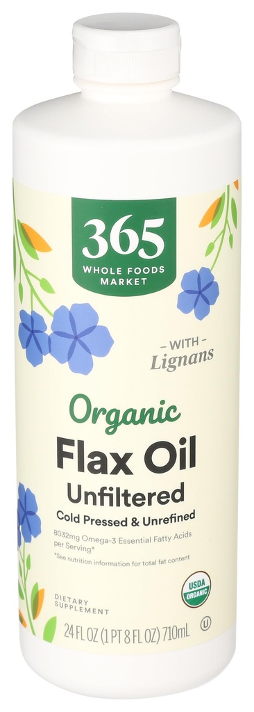 365 by Whole Foods Market, Organik Flax Oil High Lignan, 24 Fl Oz