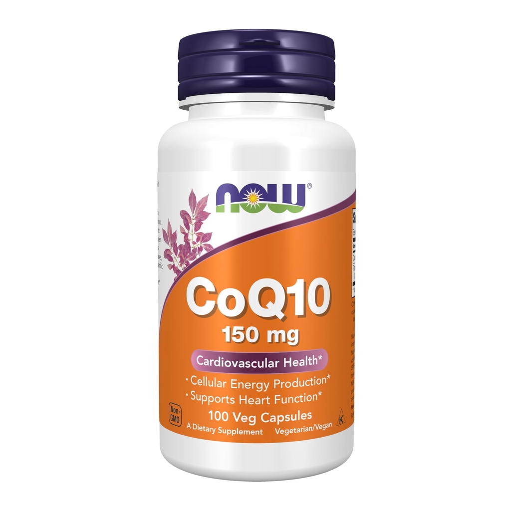 Şimdi Tamamlar, CoQ10 150 mg, Farm Grade, Fermentation tarafından üretilen All-Trans Form, 100 Veg Capsules