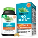 Zenwise Health No Bloat Digestive Enzymes for Gut Health, Gas & Bloating Relief - Multi Enzymes Digestion Supplement with Probiotics, Ginger, Turmeric Dandelion & Lactase - Άνδρες & Γυναίκες - 48 Count
