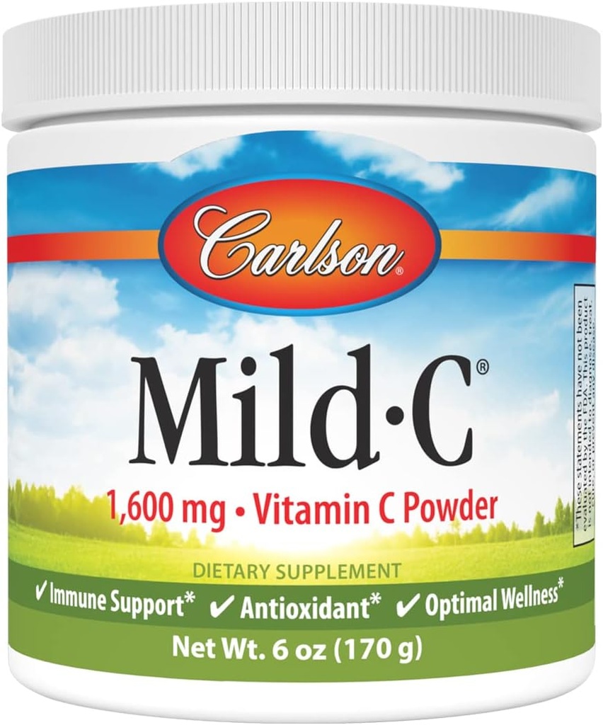 Carlson - Mild-C, Vitamin C Toz, Sağlıklı Immune Function, 6 oz (170 g)