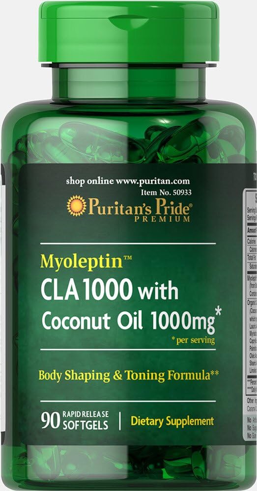 Puritan's Pride Myoplepin CLA 1000 με λάδι καρύδας-90 Softgels