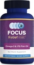Focus Relief Plus Kuru Eye Formula (90 ct. 30 Day Supply) Kuru Eye Omega 3 Supplement - Kuru Eye Relief Supplement -Omega 3 Fish Oil for Kuru Eye Eye