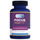 Focus Relief Plus Kuru Eye Formula (90 ct. 30 Day Supply) Kuru Eye Omega 3 Supplement - Kuru Eye Relief Supplement -Omega 3 Fish Oil for Kuru Eye Eye