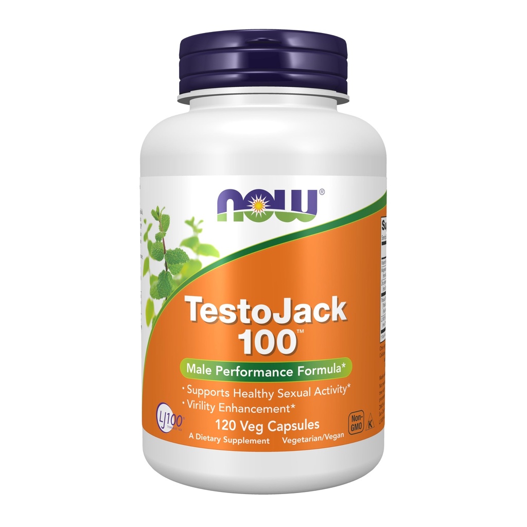 Şimdi Gıdalar Tamamlıyor, TestoJackTM 100 LJ100® ile, Tongkat Ali (Eurycoma longifolia), Tribulus ve ZMA®, 120 Veg Capsules