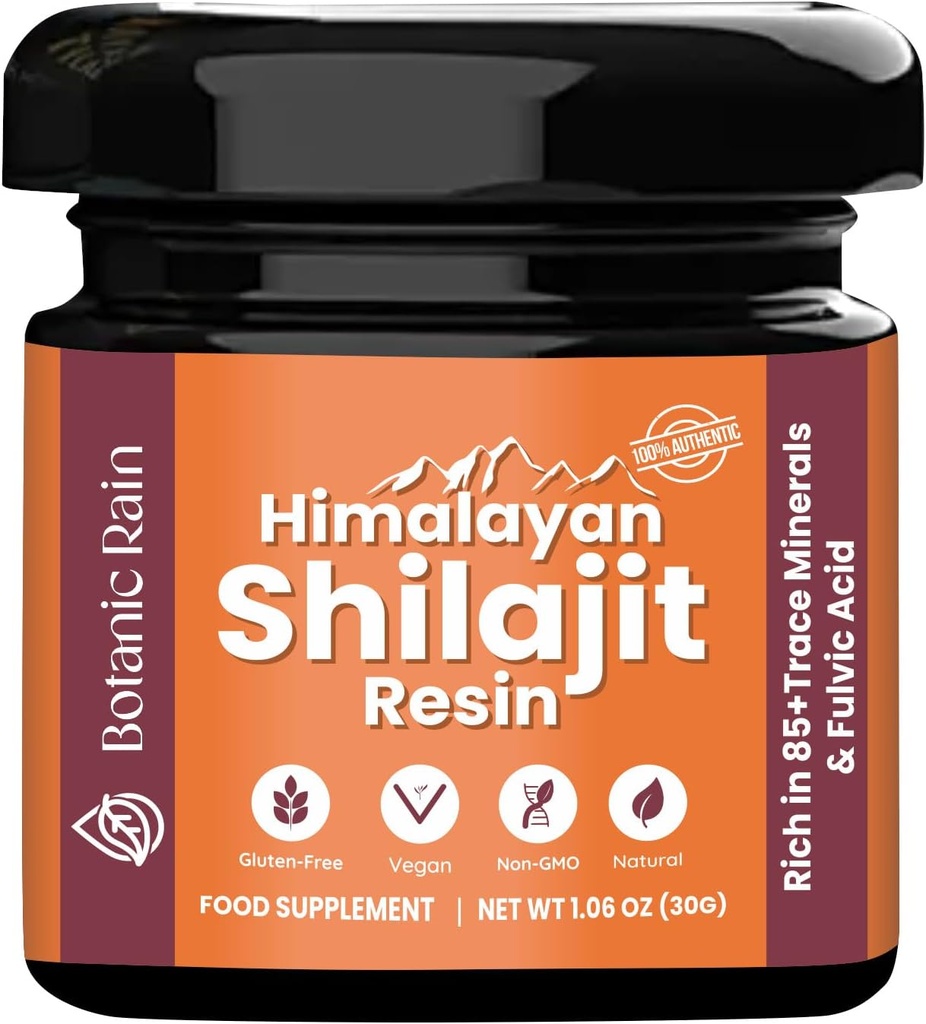 Erkekler ve Kadınlar için Saf Himalaya Shilajit Enjeksiyonu, 85+ Trace Minerals, Enerji Boost & Immune Support için %75+ Fulvic asit, Himalayalu Giyim Ayurveda Ürün - 1.06 ozzveda Ürün - 1.06 ozzveda