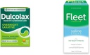Dulcolax gece boyunca Laxative 50 Kont & Filo Saline Enema Yetişkin Constipation Relief 4 Şişes