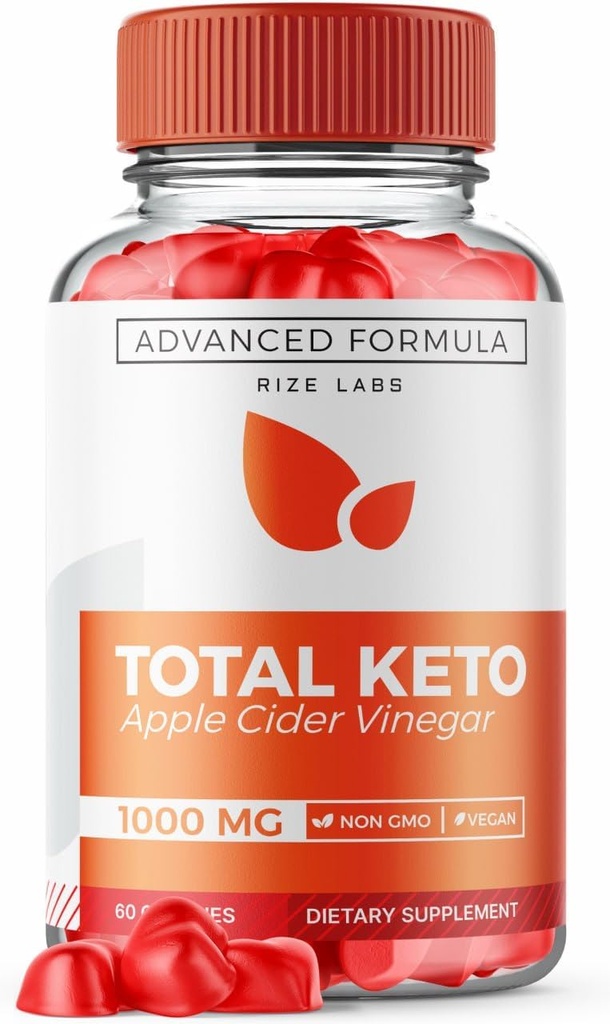 Laboratuvarları Gelişmiş Kilo Kaybı için Total Keto Apple Cider Vineger Gummies, Keto Supplement to Lose Belly Fat, Gummy Yorumlar, maximum Strength Formula, Gomitas (60 Gummies)