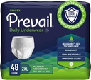 Prevail Daily Protective Εσώρουχα - Unisex Ενηλίκων Ακράτεια Εσώρουχα - Disposable Adult Diaper for Men & Women - Μέγιστη Απορρόφηση - XX-Large - 12 Count (Pack of 4)