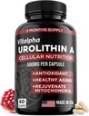 Anti-Aging Urolithin A Supplement - Pure & Powerful Antioksi Koruma Mitochondrial Supplements - Natural Energy Boost - Mitochondrial Health & Cell Repair Support for Men & Women - 60 Caps