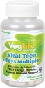VegLife Vital Teen Boys Multi Veg Cap, 60 Count